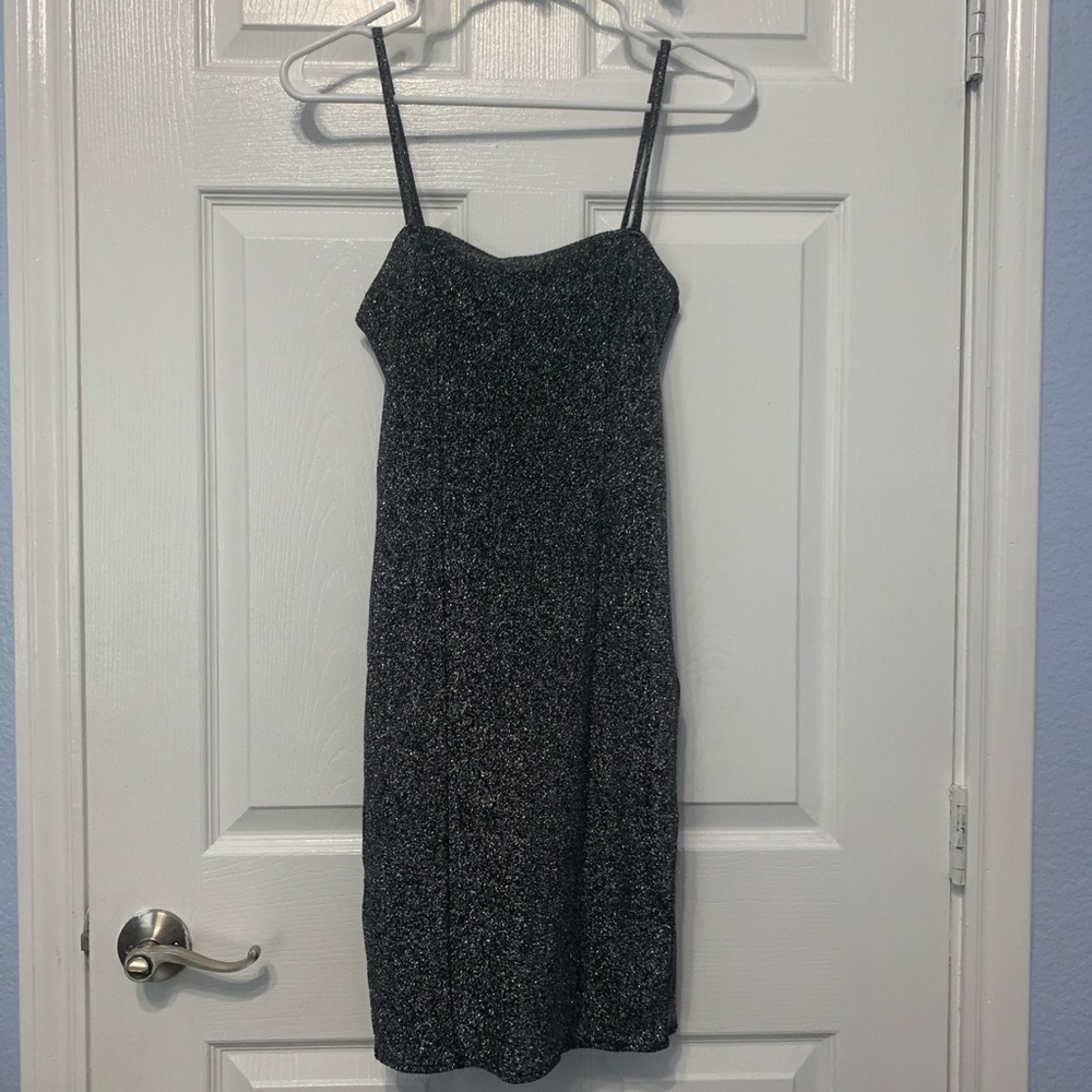 Silver bodycon dress